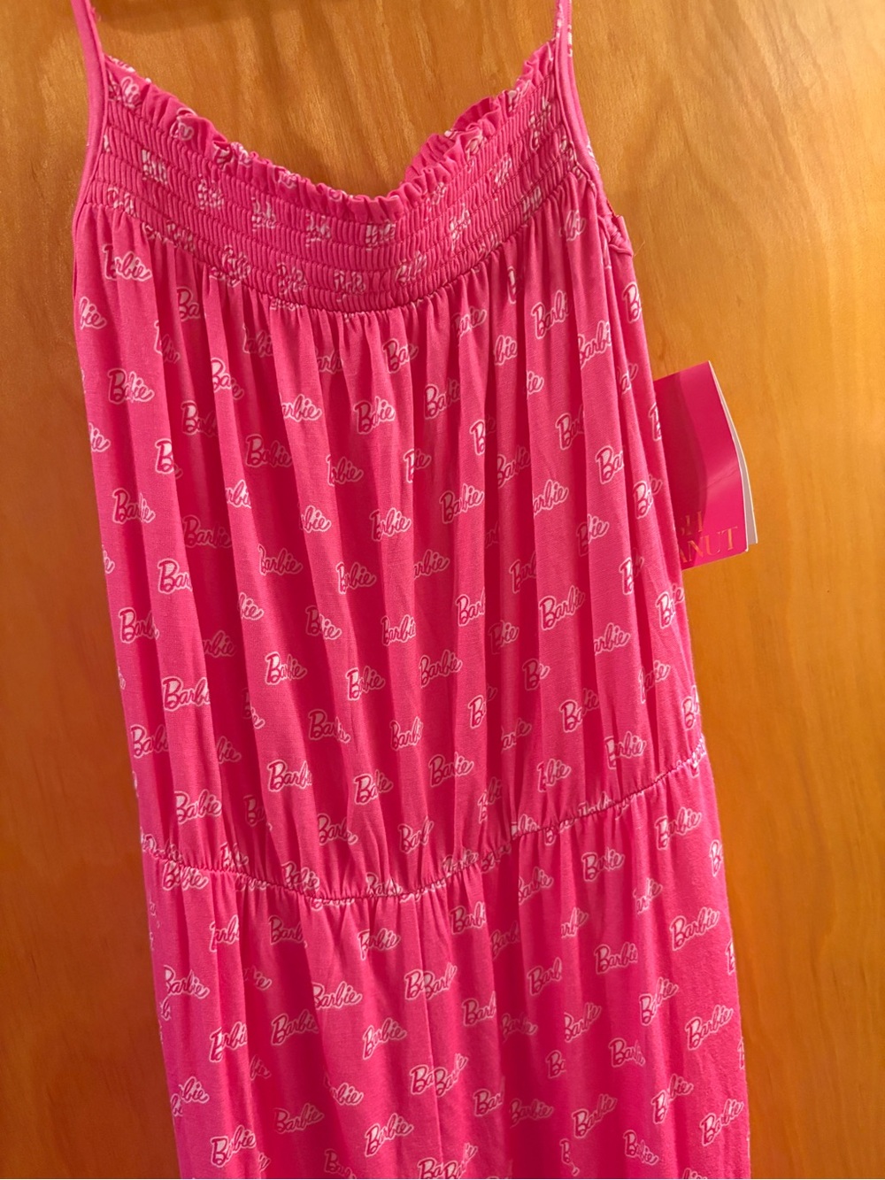 Posh Peanut Bright Pink Printed Dress with Barbie Logo - Picture 3 of 4